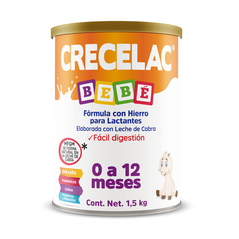 Fórmula Crecelac Bebé 0-12 Meses 1.5 kg