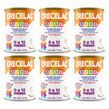 6 Pack Fórmula Crecelac Bebé 0-12 Meses 1.5 KG