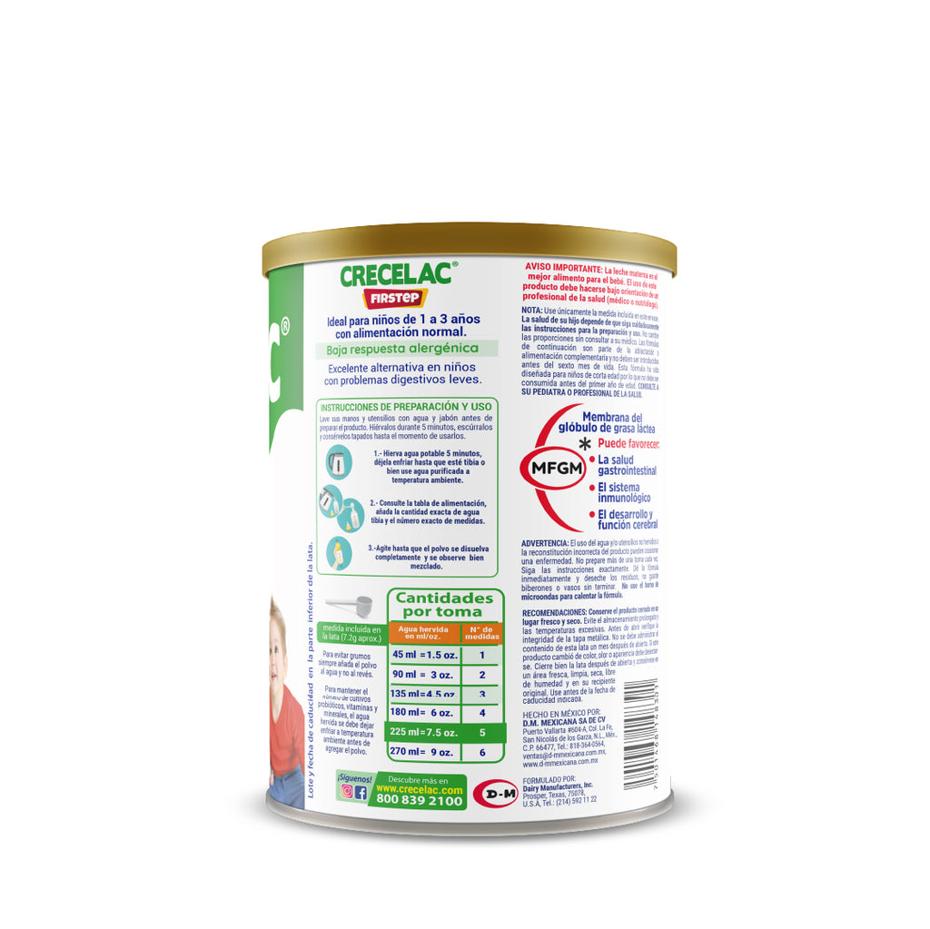 6 Pack Fórmula Crecelac Firstep 1-3 Años 800gr | Compra en línea – CRECELAC