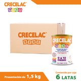 6 Pack Fórmula Crecelac Bebé 0-12 Meses 1.5 KG