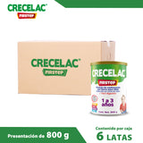 6 Pack Fórmula Crecelac Firstep 1-3 Años 800gr