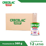 12 Pack Fórmula Crecelac Firstep 1-3 Años 360gr
